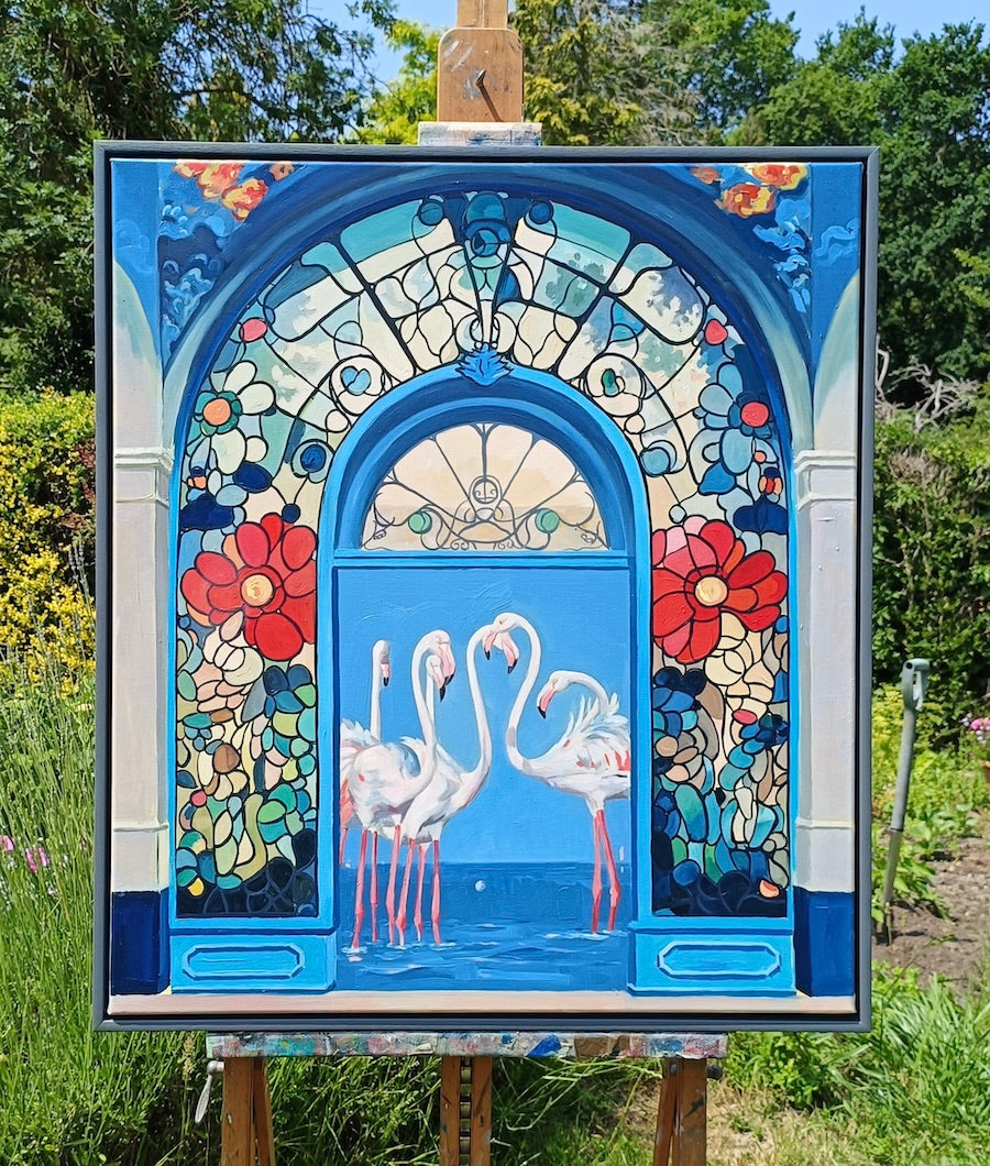 Flamingos - 80 x 70 cm - £2500