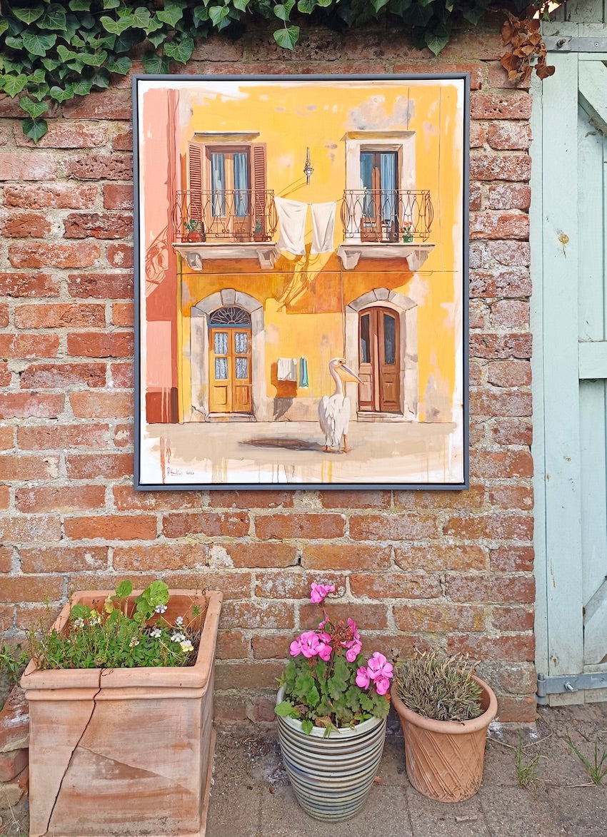 The Washing Line - 100 x 80 cm - Oil On Canvas - £3500