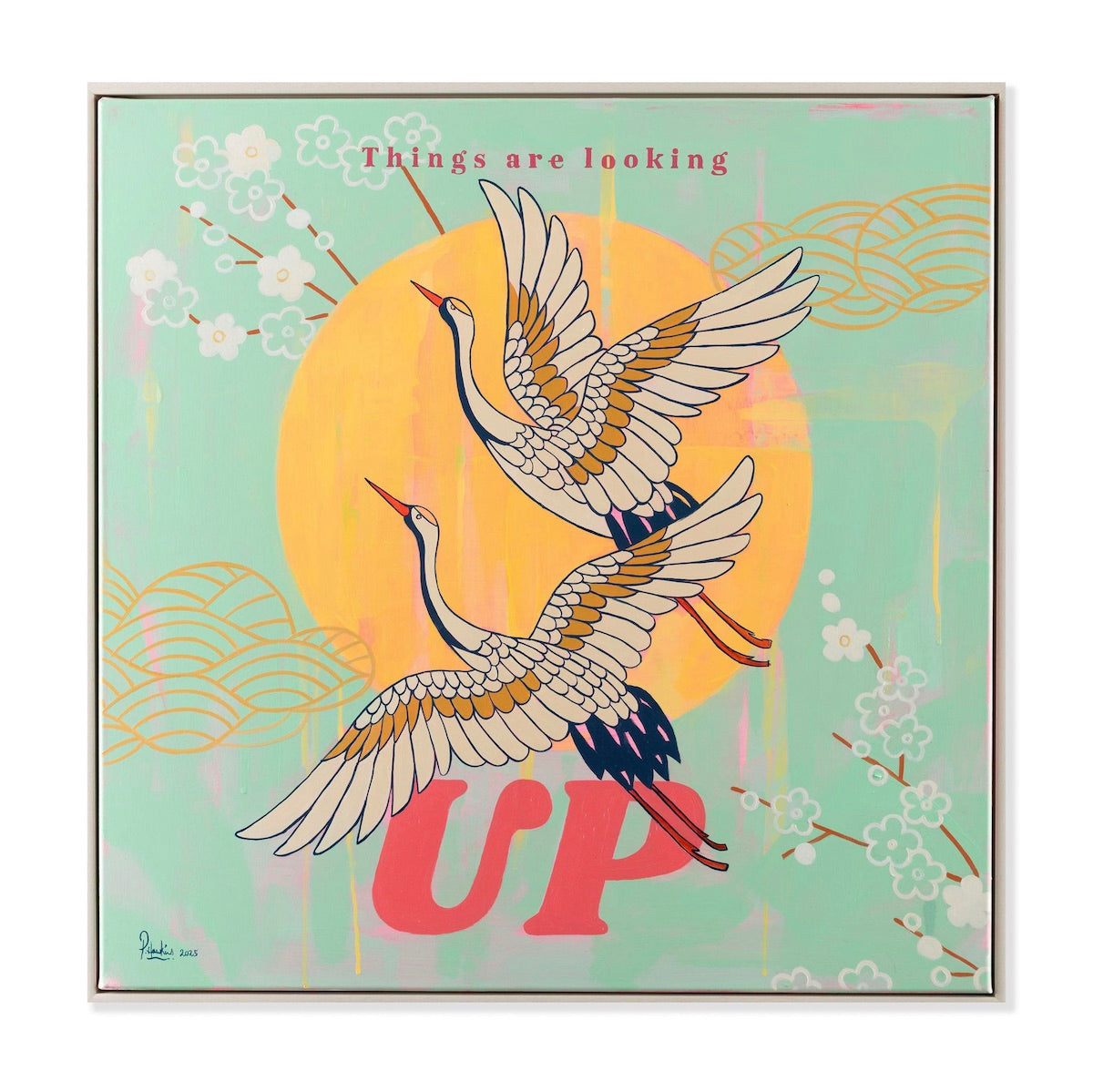 Things Are Looking UP (2025) 80 x 80 cm - £2200