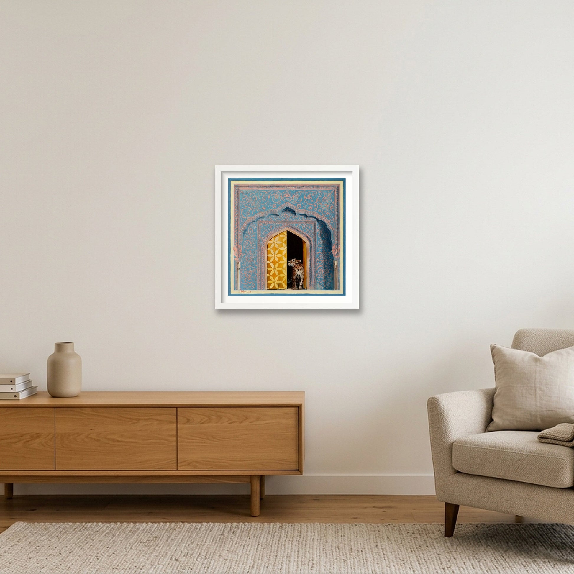 Behind Closed Doors - Print — 40×40cm, 16×16" White Frame