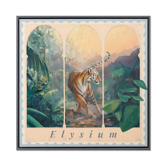 Original oil painting of tiger with arches. By Pete Hawkins - Contemporary art