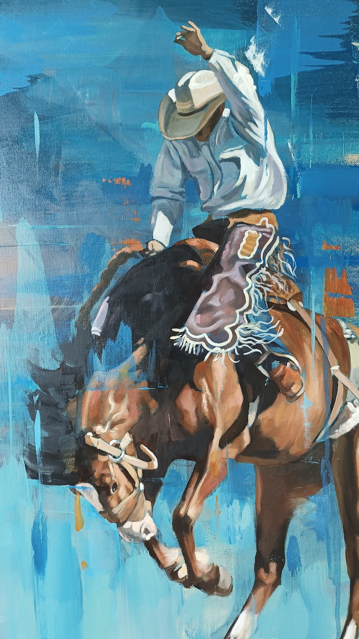 Bronc Ride - 70 x 60 cm - £2250