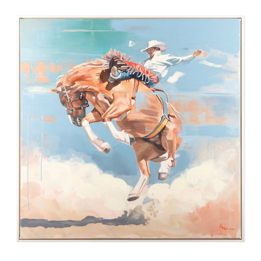 Kicking up Dust - 100 x 100 cm