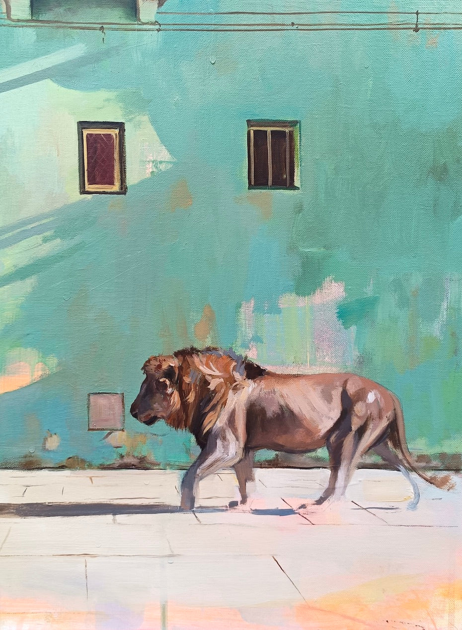 Golden Hour - 70 x 70 cm - Oil On Canvas - £2,650