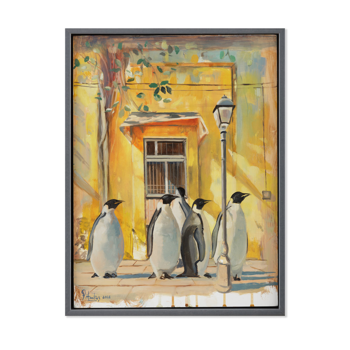 The Tourists - 40 x 30 cm - Oil On Board - £1,200